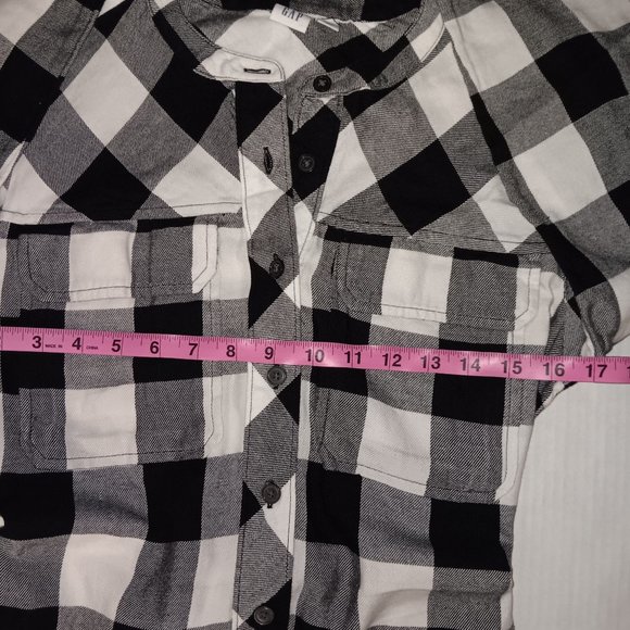 GAP WOMEN'S LONG SLEEVE PLAID DRESS - Picture 11 of 12